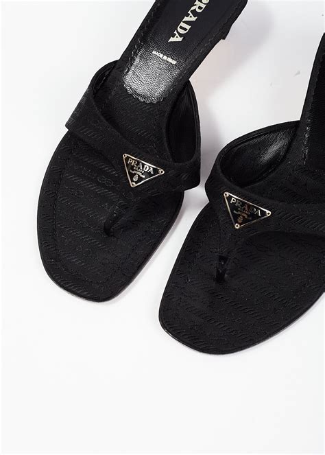 prada nylon slides.